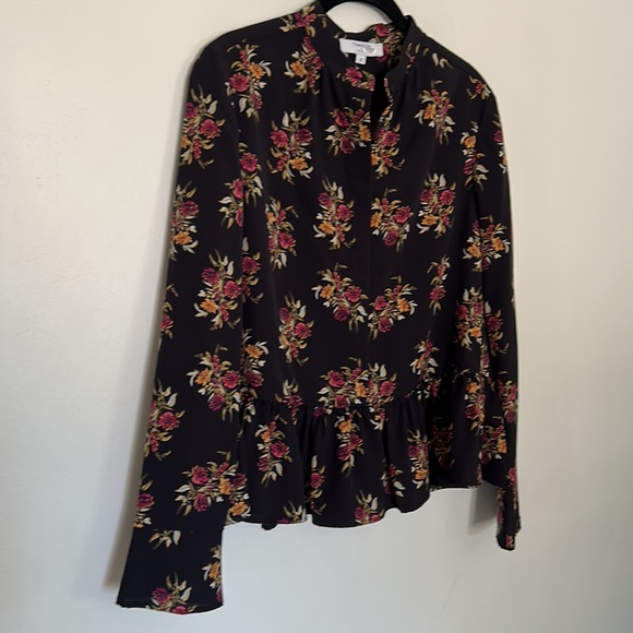 RENT THE RUNWAY Thakoon Collective Floral Peplum Button Front Blouse - Picture 7 of 12